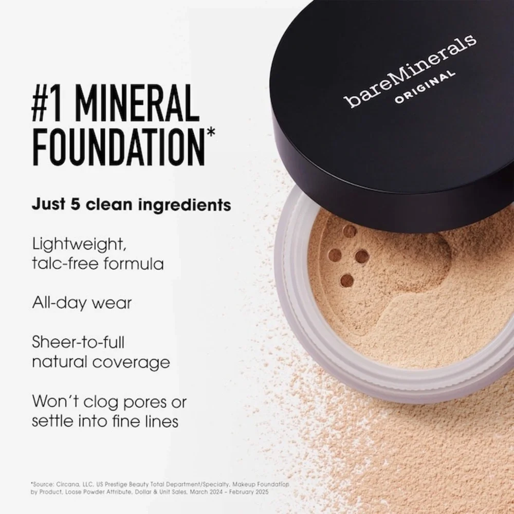 bareMinerals Original Matte Loose Foundation SPF 15 Deepest Deep 30 6g. NEW
